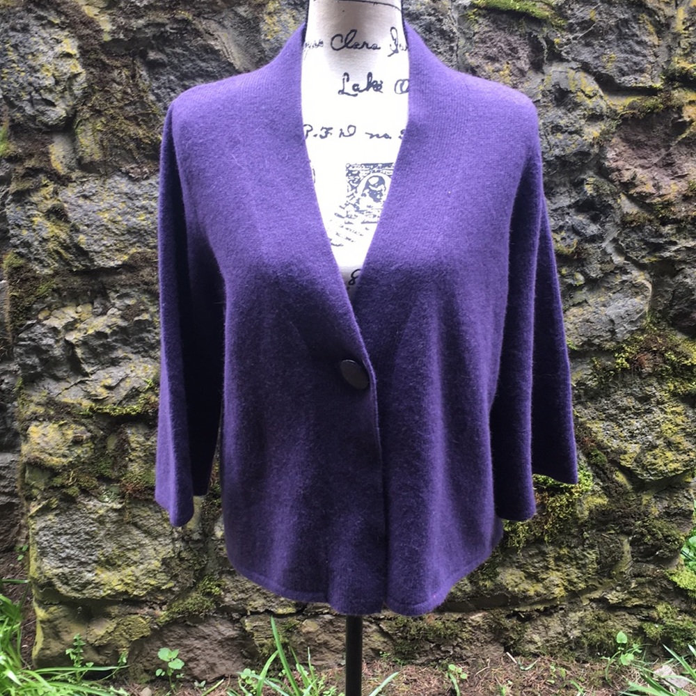 Sarah Spencer lambswool cardigan size Large